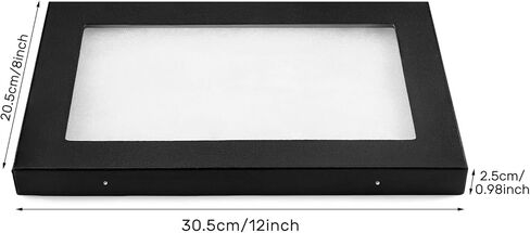 Landical 3 Pack Riker Display Cases Large Collectibles Display Cases Transparent Top for Collectibles Jewelry Pins (12 x 8 x 0.98 Inch) in Kuwait