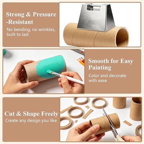 Yalumo Cardboard Tubes for Craft, 90 PCS Brown Thick and Sturdy Toilet Paper Rolls for Crafts, Paper Towel Tubes Classroom Family Handmade DIY Projects, 3 Sizes (1.5", 1.6", 1.7") in Saudi Arabia