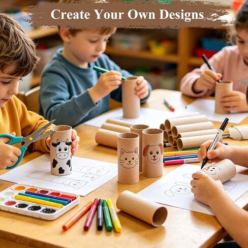 Yalumo Cardboard Tubes for Craft, 90 PCS Brown Thick and Sturdy Toilet Paper Rolls for Crafts, Paper Towel Tubes Classroom Family Handmade DIY Projects, 3 Sizes (1.5", 1.6", 1.7") in Saudi Arabia