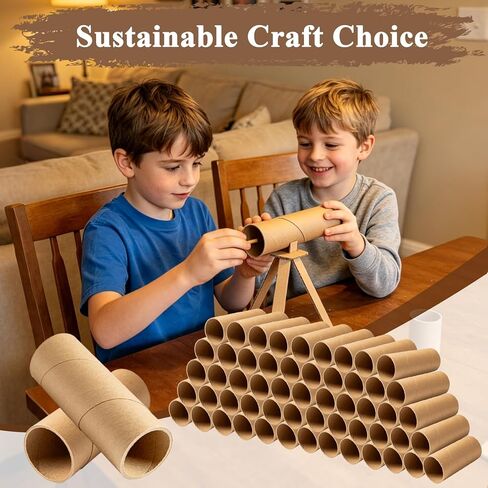 Yalumo Cardboard Tubes for Craft, 90 PCS Brown Thick and Sturdy Toilet Paper Rolls for Crafts, Paper Towel Tubes Classroom Family Handmade DIY Projects, 3 Sizes (1.5", 1.6", 1.7") in Saudi Arabia