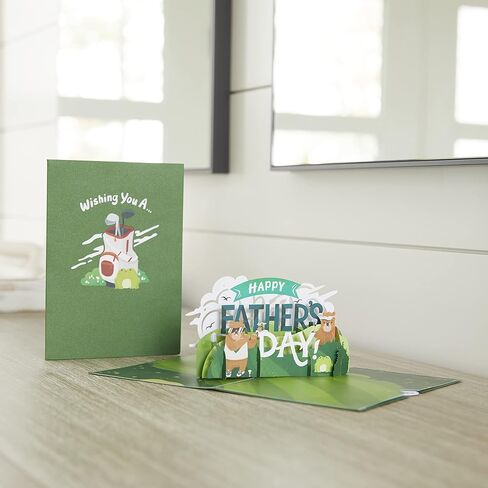 Lovepop Father’s Day Golf Pop-Up Card – Father’s Day Card – Handcrafted 3D Pop-Up Greeting Card for Him – Father’s Day Love Card, 5 x 7" in Kuwait