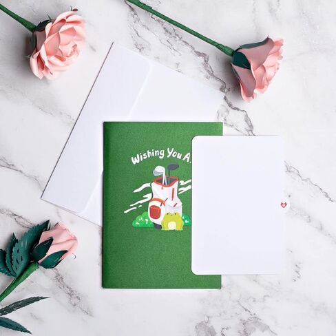 Lovepop Father’s Day Golf Pop-Up Card – Father’s Day Card – Handcrafted 3D Pop-Up Greeting Card for Him – Father’s Day Love Card, 5 x 7" in Kuwait