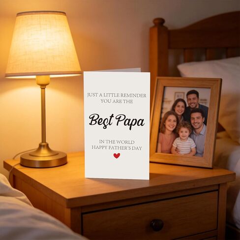 Funny Fathers Day Card For Papa, Happy Fathers Day Gift From Daughter Son Kids Grandchildren, Papa Card Gift For Him Men, Ideal Father Days Cards With Envelope in Kuwait