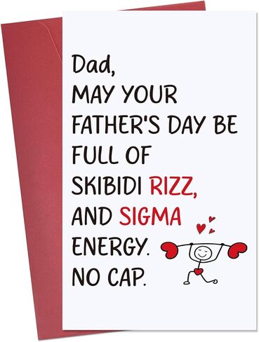 Funny Fathers Day Card For Papa, Happy Fathers Day Gift From Daughter Son Kids Grandchildren, Papa Card Gift For Him Men, Ideal Father Days Cards With Envelope in Kuwait