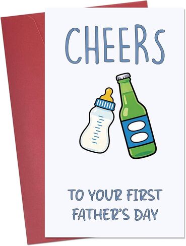 Funny Fathers Day Card For Papa, Happy Fathers Day Gift From Daughter Son Kids Grandchildren, Papa Card Gift For Him Men, Ideal Father Days Cards With Envelope in Kuwait