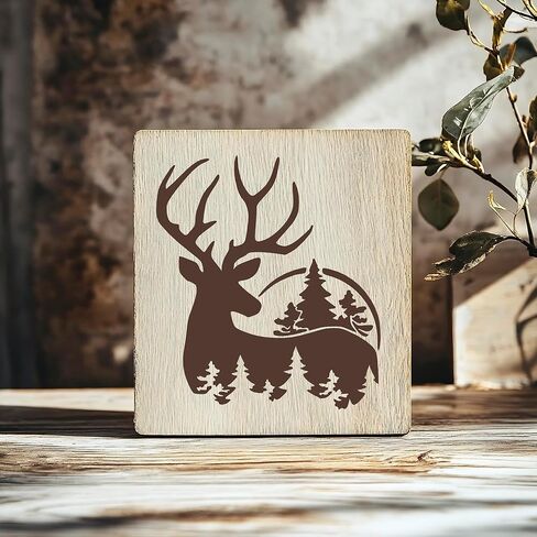 9 Pcs Large Animal Stencils for Painting,Reusable 12" Bear Deer Cow Templates,Farmhouse Animal Stencils for Wood Burning Fabric Walls Art DIY Home Decor in Saudi Arabia
