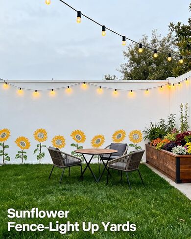 6PCS Large Sunflower Stencils for Painting Garden Fence, Flower Stencils for Painting on Walls, Reusable Floral Stencil for Wood Fabrics Furniture in Saudi Arabia