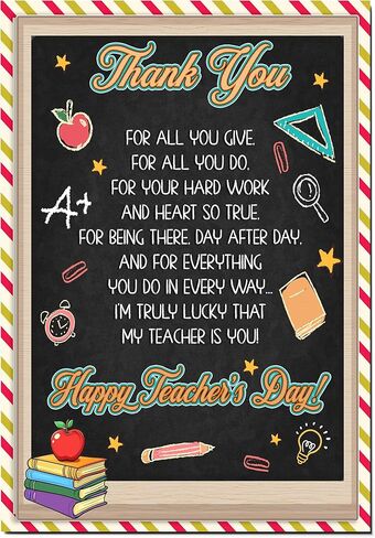 Teacher Card Thank You For Helping Me Grow, Teachers Appreciation Cards With Envelopes From Student Parent Or Class, Teacher Greeting Card, Christmas, Birthday Gifts, Happy Birthday Teacher Gift Cards, Thank You Notes For Mentor in Saudi Arabia