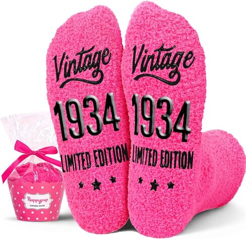 HAPPYPOP 92nd Birthday Gifts Ideas Socks - 1932 Birthday Gifts for Women, Gifts for Women in Their 92s, Best Gifts for 92 Year Old Woman in Saudi Arabia