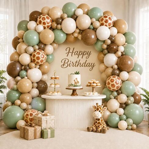 Western-Themed Balloon Arch Kit - 163-Piece Country Ranch Decor Set for Cowboy Parties, Barn Weddings, Baby Showers & Farm Rodeo Events in Saudi Arabia