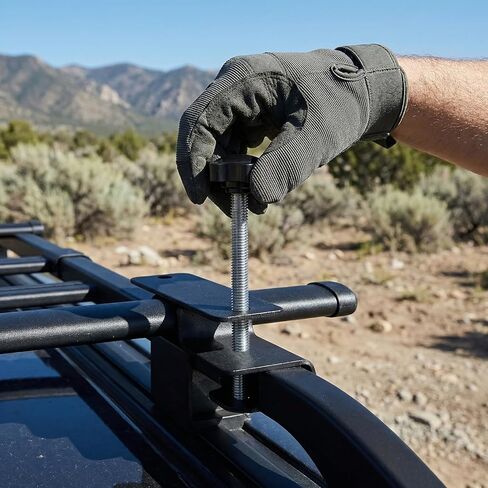 HOIGON 10 PCS Universal Traction Board Mounting Kit, Heavy Duty Recovery Board Mount with Pins, Easy to Install Roof Rack Accessory for 4.72" to 6.69" Hole Spacing in Kuwait