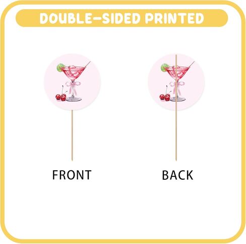 36PCS Martini Happy Birthday Cupcake Toppers, A Tini Bit Older Cupcake Picks for Girl Women，Margarita Cocktail Galss Cake Decor for Martini Bow Party Decoration in Saudi Arabia