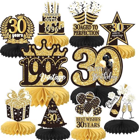 10 Pack 50th Birthday Honeycomb Centerpieces Hello 50th Birthday Party Decorations Cheers to 50 Years Anniversary Table Toppers Straight Outta 1976 Table Decorations for Men Women Birthday Decors in Kuwait