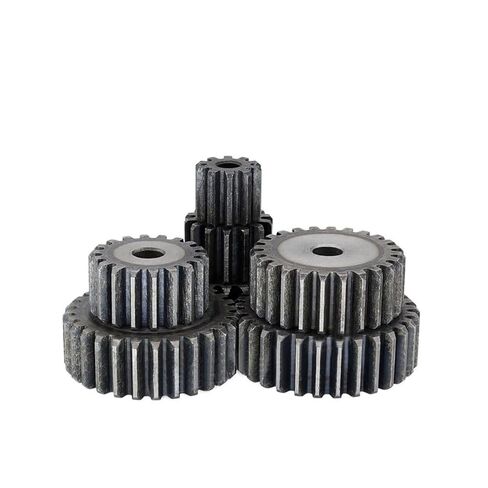 1 قطعة ترس مهماز 2 متر 42T ~ 56T تروس خارجية أسطوانية مسطحة ناقل الحركة المعدني بدون خطوة 45 # S45C 1045 C45 محامل صناعية فولاذية تروس (46 أسنان) in Kuwait