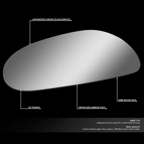 Driver/Left Side Door Rear View Mirror Glass Lens Replacement Compatible with 1994-2004 Ford Mustang in Kuwait