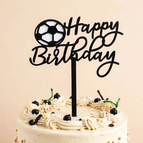 10PCS Soccer Cake Topper Soccer Ball Player Cake Decorations for Soccer Birthday Party Sport Party Supplies 5.51 x 4.72 Inch, in Saudi Arabia