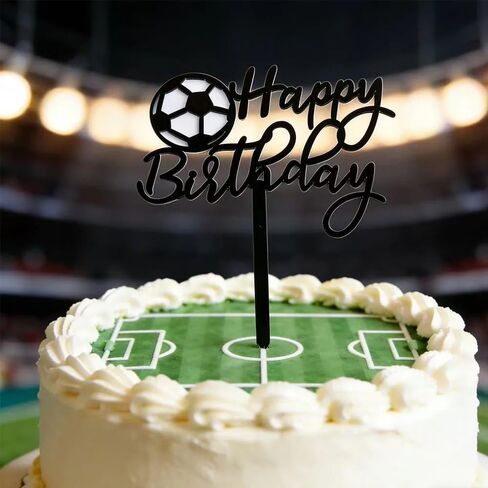 10PCS Soccer Cake Topper Soccer Ball Player Cake Decorations for Soccer Birthday Party Sport Party Supplies 5.51 x 4.72 Inch, in Saudi Arabia