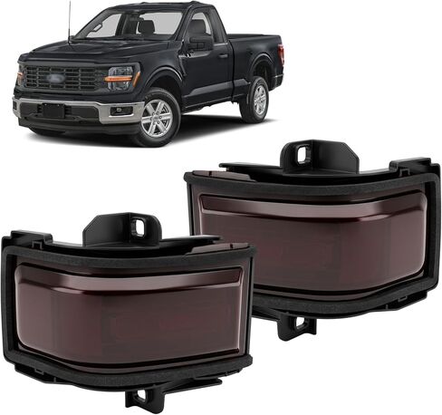 Left Tow Mirror Turn Signal Light Driver Side Compatible with 2015-2024 Ford F150 F250 F350 F450 F550 Super Duty, LED Side Mirror Indicator Lamp, Replaces# FL34-13B382-CA in Kuwait