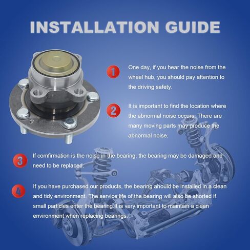 512570 Rear Wheel Bearing and Hub Assembly Compatible with 2016-2021 Honda Civic, 2019-2022 Honda Insight in Saudi Arabia