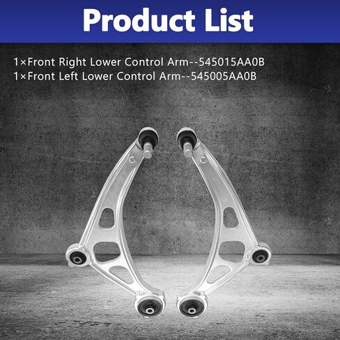 2pcs Front Left Right Lower Control Arm with Ball Joint Bushings Suspension Kit Replacement for 2015 2016 2017 2018 2019 2020 2021 2022 2023 2024 Nissan Murano in Kuwait