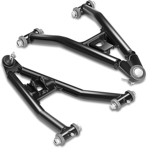 2Pcs Front Lower Tubular Control Arms Suspension Kit with Ball Joint Compatible with Yamaha Raptor 700/700R YFM700R 2006-2024, Left and Right Side, Black Powder Coated in Kuwait