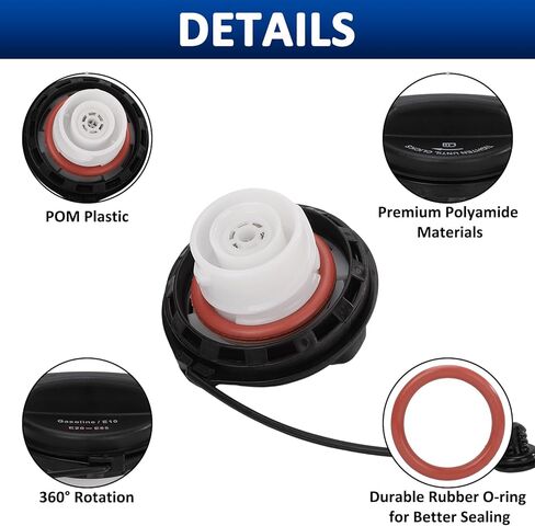 Gas Cap Replacement FC1079 for Ford F-150 from 2004 to 2009, F-150 Heritage from 2004, F-250 Super Duty from 2009 to 2020, F-350 Super Duty from 2009 to 2020, F-450 from 2017 to 2021 Super Duty in Saudi Arabia