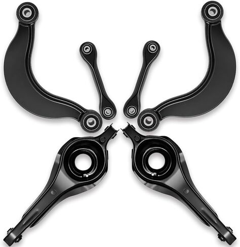 6PCS Rear Control Arm Kit, Upper & Lower Rear Suspension Control Arms, Compatible with 2000-2011 Ford Focus Sedan/ZX3 Hatchback, 2005-2011 Volvo V50, Replaces OE# K660012 K641244 K641985 in Kuwait