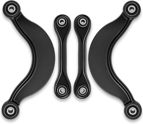 6PCS Rear Control Arm Kit, Upper & Lower Rear Suspension Control Arms, Compatible with 2000-2011 Ford Focus Sedan/ZX3 Hatchback, 2005-2011 Volvo V50, Replaces OE# K660012 K641244 K641985 in Kuwait