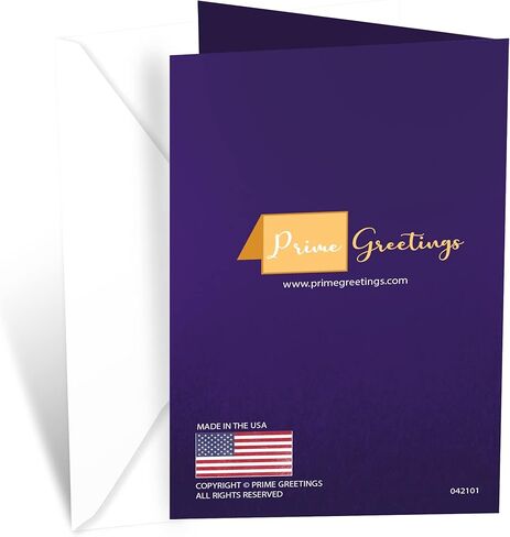 بطاقة عيد ميلاد مضحكة من Prime Greetings مقاس 21، مصنوعة في أمريكا، صديقة للبيئة، مخزون بطاقات سميك مع مظروف ممتاز 5 بوصة × 7.75 بوصة، معبأة في بريد واقٍ in Kuwait