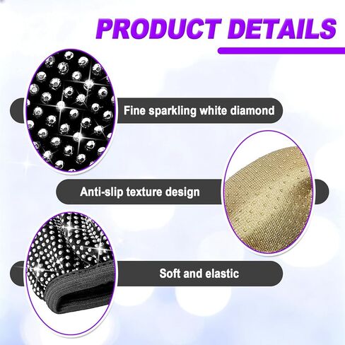 Bling Rhinestones Steering Wheel Cover, Compatible with 14.5-15 Inch Steering Wheel, Bling Steering Wheel Cover for Girls (White) in Saudi Arabia