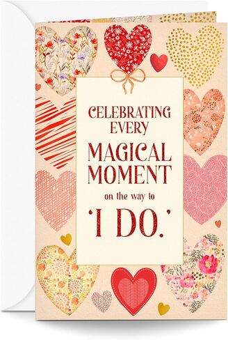 Prime Greetings Bridal Shower, Engagement, Wedding Card, Made in America, Thick Card Stock with Premium Envelope Packaged in a Reusable Presentation Mailer, Eco-Friendly, 5in x 7.75in in Kuwait
