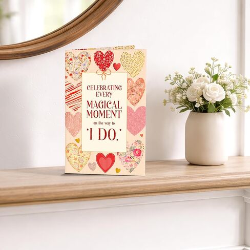 Prime Greetings Bridal Shower, Engagement, Wedding Card, Made in America, Thick Card Stock with Premium Envelope Packaged in a Reusable Presentation Mailer, Eco-Friendly, 5in x 7.75in in Kuwait