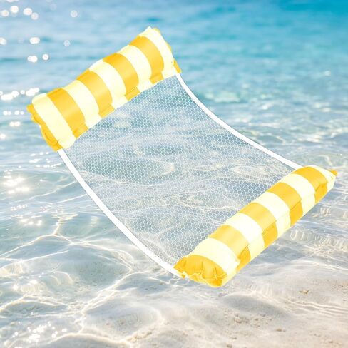 Inflatable Hammock Pool Floats Adults, Water Hammock Pool Floaties Rafts Lounge Chairs Floating, 4-in-1 Multi-Purpose Pool Float Toys for Women Men Lake Beach Swimming Pool Party in Kuwait