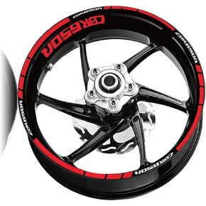 Stripe Stickers for H-ONDA CBR650R CBR 650r Motorcycle Wheel Rims Reflective Stickers Decals Decorative Accessories (Color : Red) in Saudi Arabia