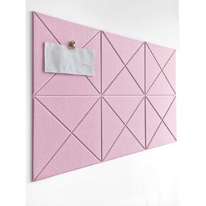 Cork Board 24 x36 Alternative - 6 Pack Felt Wall Tiles with Safe Removable Adhesive Tabs, Cork Boards for Walls Cork Board for Home Office Pin Board Tack Board - Beige in Kuwait