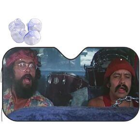 Funny Windshield Sun Shade for Car SUV Truck 27.5x51 inches, Car Windshield Sun Shade Blocks Uv Rays Sun Visor Protector Keep Your Vehicle Cool in Kuwait