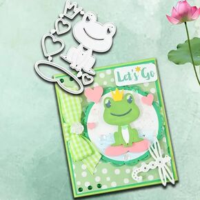 Frog-Themed Metal Die Cuts,Merry Christmas Squqre Frame Cutting Dies Cut Stencils DIY Scrapbooking Decorative Embossing Paper Party Wedding Card Making in Saudi Arabia