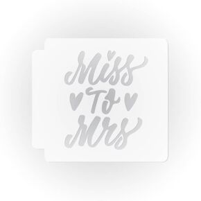 Miss to Mrs 783-H305 Stencil (4 inch) in Kuwait