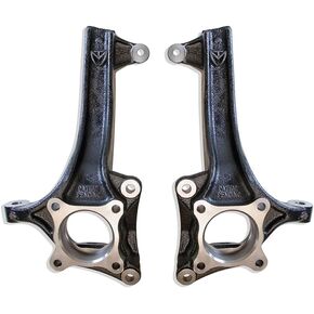 MaxTrac SUSPENSION'S Part# 704140 is A Pair of 4" Lift SPINDLES Made from DUCTILE Steel & E-Coated Black in Saudi Arabia