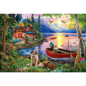 Puzzles for Adults 1000 Pieces - Weekend Retreat Artwork Jigsaw Puzzles 1000 Pieces - Challenging Jigsaw Puzzles for Game Nights, Vibrant Colors & Premium Quality in Saudi Arabia