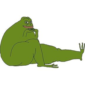 Pepe Obese Epep Large Vinyl Decal Wall Laptop Bumper Sticker 5" in Saudi Arabia