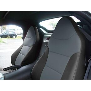Iggee Pontiac Solstice 2006-2009 Black/Charcoal Artificial Leather Custom Made Original fit Front seat Covers in Kuwait