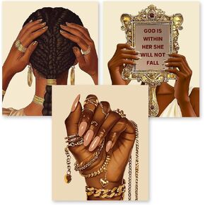 RLTXBUK 3 Pack Christian Black Women Diamond Art Kits, African American Gifts Gem Diamond Painting Art Kits for Adults Kids Beginners, Black Women Girl Gifts 9.8x11.8 Inch in Saudi Arabia