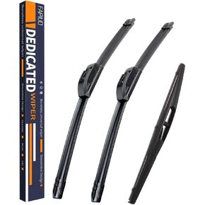 Replacement for Jeep Wrangler 2018-2024 Silent Wipers -FAPIUO Front and Rear Windshield Wipers 16"+16"+12" Full Blade Set (3 Pack) U/J HOOK in Saudi Arabia