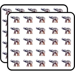 Elephant Beautiful Floral Celestial Design Sticker for Scrapbooking Waterproof Vinyl Stickers for Water Bottle, Laptop & Phone Case 50 Pack in Saudi Arabia
