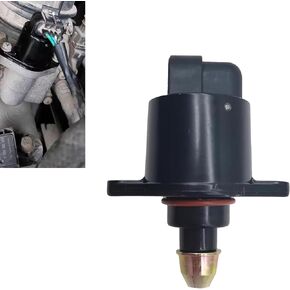 Car Idle Air Control Valve, Fuel Injection Idle Stepper Motor, IAC Throttle Response Controller Replacement Parts #90380 10526 90325864, Compatible with King Kong (Black) in Saudi Arabia