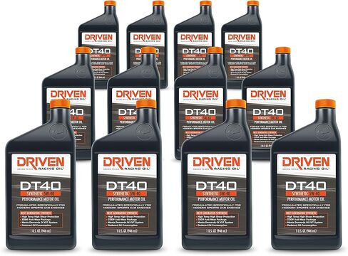 Driven Racing Oil DT40 High Zinc Synthetic 5w-40 (12 Quart Bottles) Street Performance - Euro Sport Engines - E85 - Methanol Injection in Kuwait