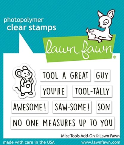 Lawn Fawn LF4068 Mice Tools Add-On 2X3 Clear Stamp Set in Kuwait