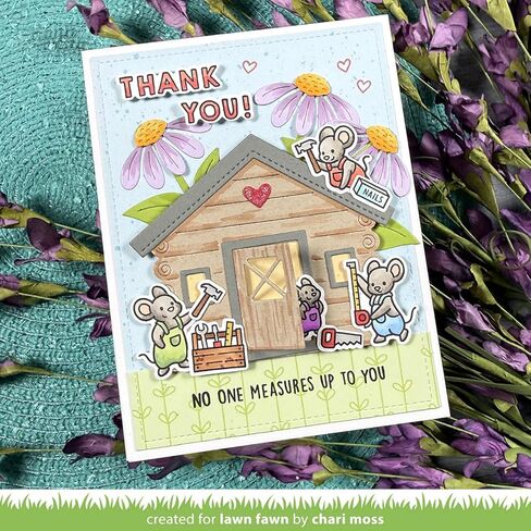 Lawn Fawn LF4068 Mice Tools Add-On 2X3 Clear Stamp Set in Kuwait
