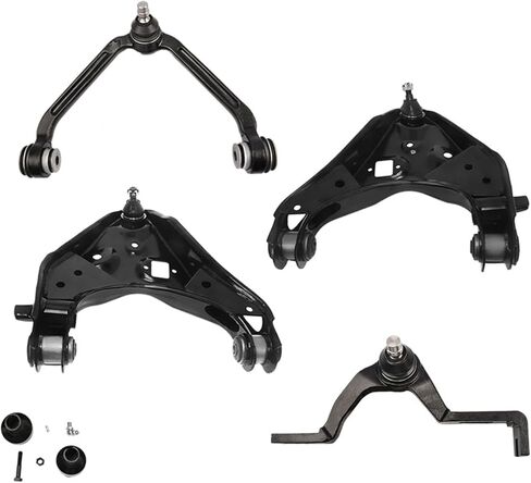 PM Auto Set of 4 Front Lower and Upper Control Arm Ball Joint Replacement For 2001-2005 Ford Explorer Sport Trac Adjustable in Kuwait